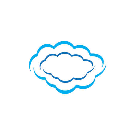 Cloud template vector icon illustration designのイラスト素材
