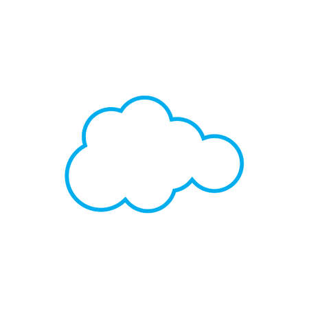 Cloud template vector icon illustration designのイラスト素材