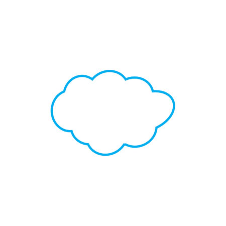 Cloud template vector icon illustration designのイラスト素材