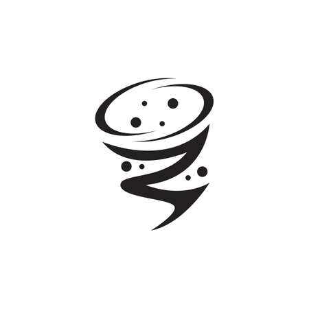Tornado logo symbol vector illustration designのイラスト素材
