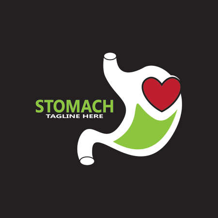 Stomach icon and symbol vector illustrationのイラスト素材