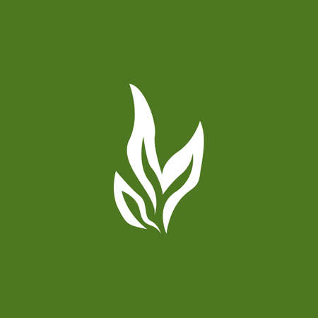 Nature leaf icon and symbol template vectorのイラスト素材