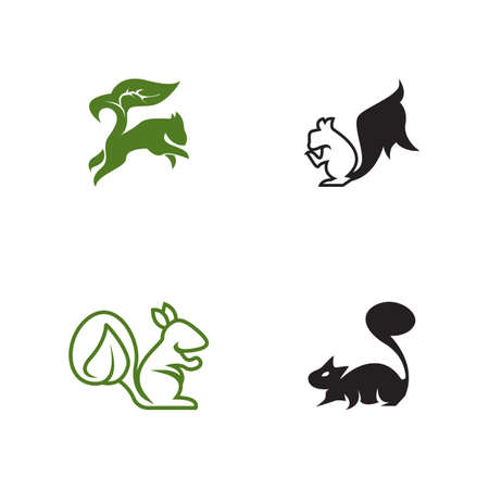Squirrel icon and symbol vector illustrationのイラスト素材