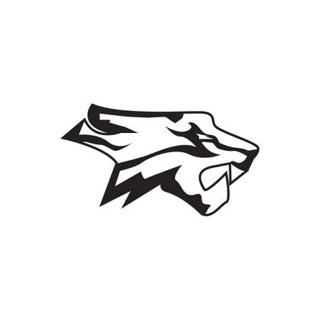 Tiger icon and symbol template illustrationのイラスト素材