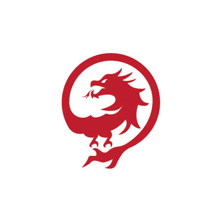 Dragon vector icon illustration design templateのイラスト素材