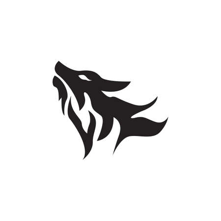 Wolf icon and symbol vector illustrationのイラスト素材
