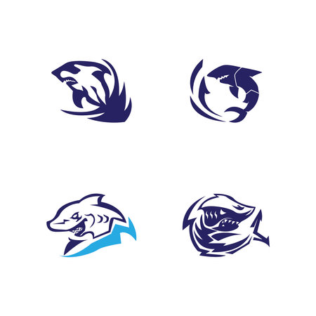 Shark icon and symbol vector illustrationのイラスト素材