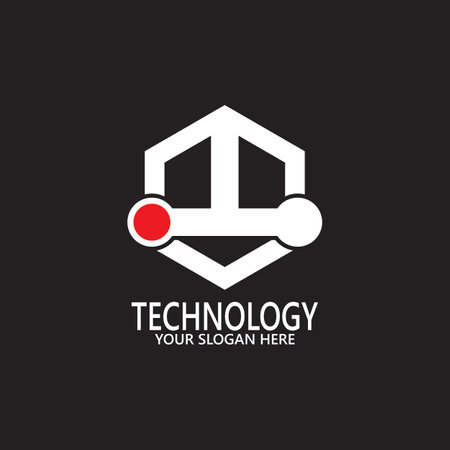 Technology logo design vector templateのイラスト素材
