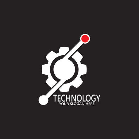 Technology logo design vector templateのイラスト素材