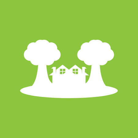 Building home nature vector templateのイラスト素材