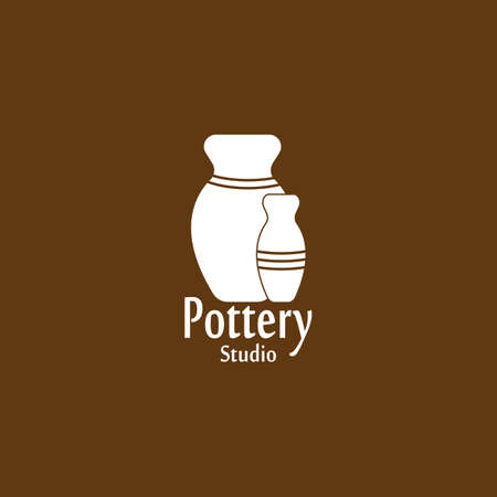 Pottery workshop studio vector templateのイラスト素材