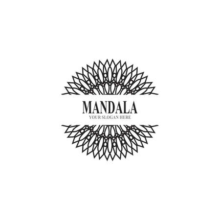 Mandala logo design vector illustrationのイラスト素材