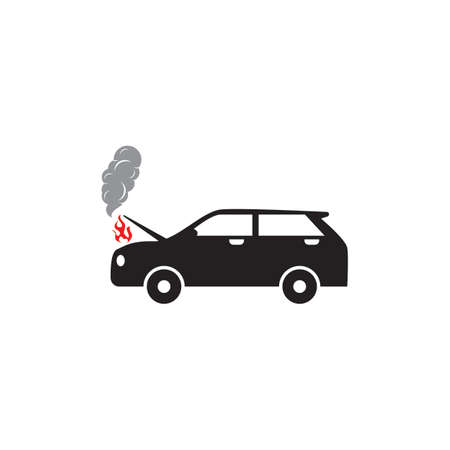 Car crash icon vector template illustrationのイラスト素材