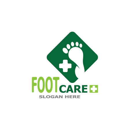Foot care health  vector templateのイラスト素材