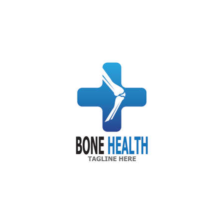 Bone health logo vector illustrationのイラスト素材