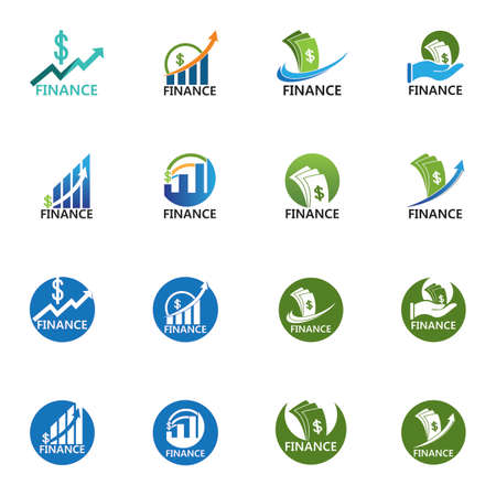 Business Finance Logo template vector icon designのイラスト素材