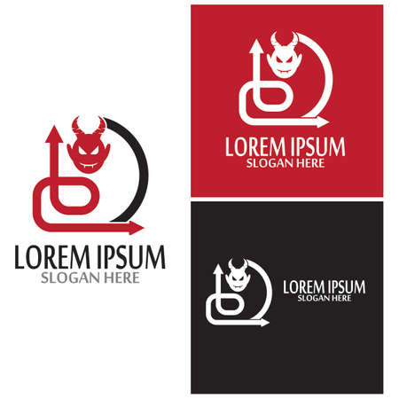 Devil horn Vector icon design illustration Template