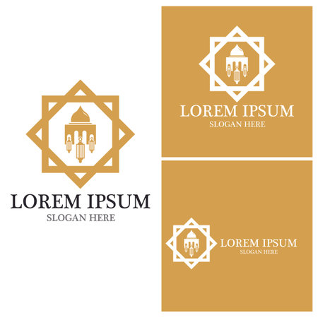 Mosque icon and symbol vector templateのイラスト素材