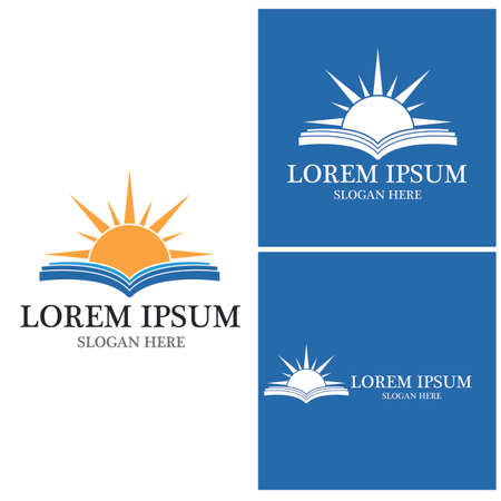 Book icon and symbol vector templateのイラスト素材