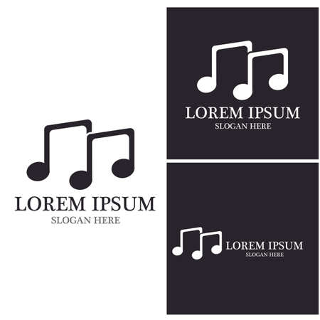 Music note Icon Vector illustration designのイラスト素材