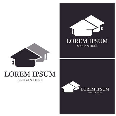 Education Logo Template vector icon illustration designのイラスト素材