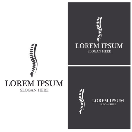 Spine diagnostics symbol  template vector illustration designのイラスト素材