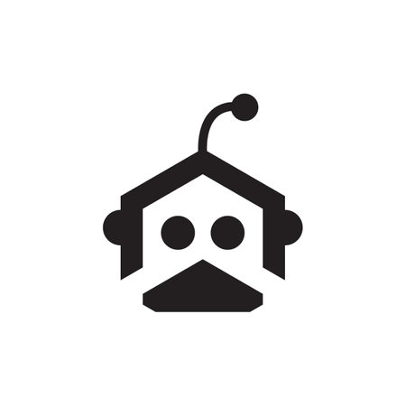 Robot icon vector illustration designのイラスト素材