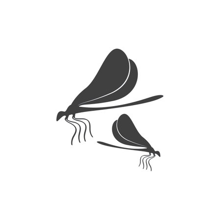 Dragonfly illustration icon design template vectorのイラスト素材