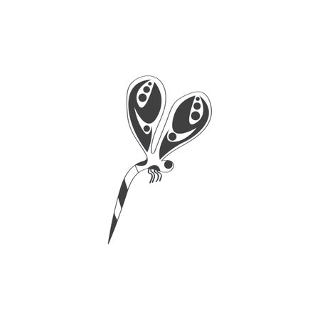 Dragonfly illustration icon design template vectorのイラスト素材