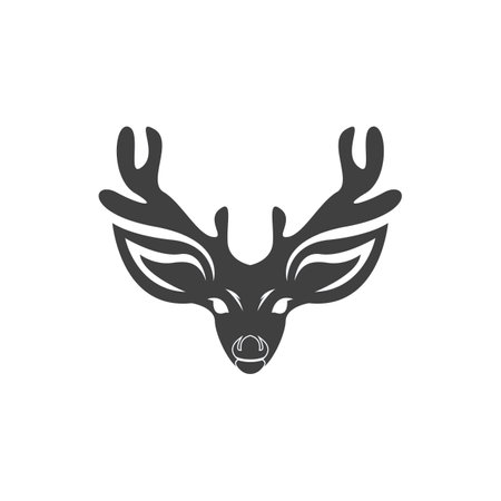Deer Logo Template vector icon illustration designのイラスト素材