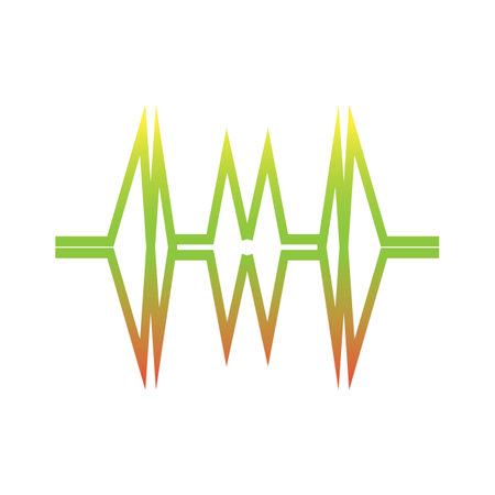 Sound waves vector illustration design templateのイラスト素材