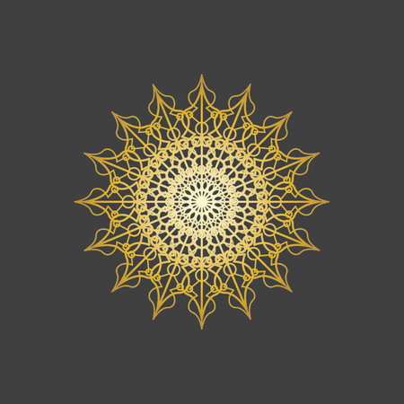 Mandala logo design vector illustrationのイラスト素材