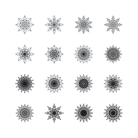 Mandala logo design vector illustrationのイラスト素材