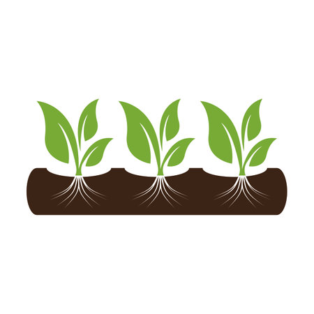 Hydroponic Logo Vector Template Illustrationのイラスト素材
