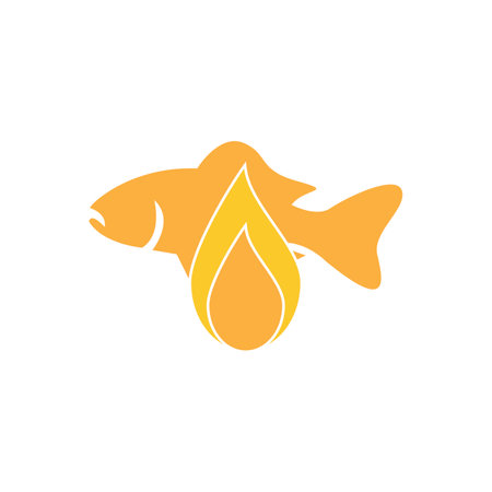 Fish Oil Logo Vector Illustration Templateのイラスト素材