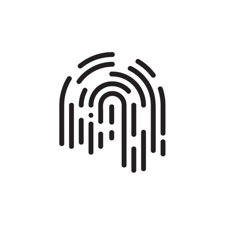 Finger Print Logo and Symbol Imagesのイラスト素材