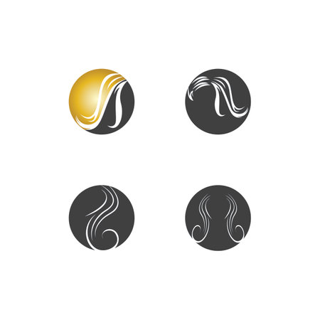 Hair treatment logo vector illustrationのイラスト素材