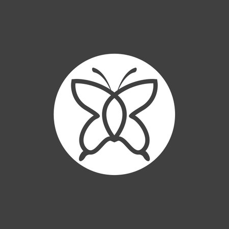 Beauty Butterfly Vector icon designのイラスト素材