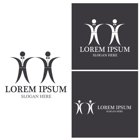 Business People Success Logo Vector Templateのイラスト素材
