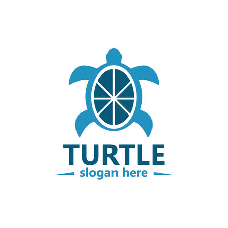 Turtle Logo Image Vector Illustrationのイラスト素材