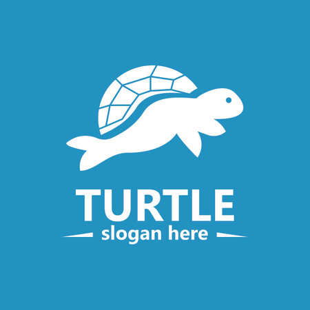 Turtle Logo Image Vector Illustrationのイラスト素材