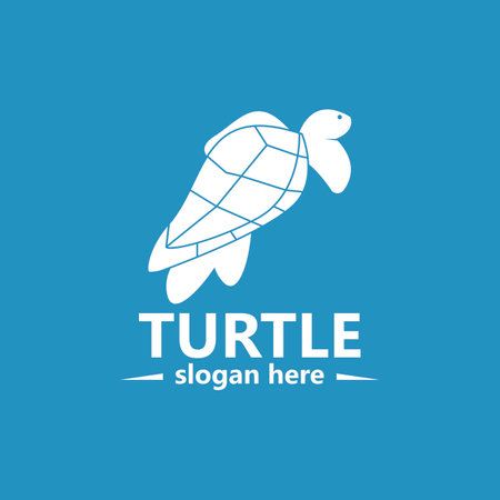 Turtle Logo Image Vector Illustrationのイラスト素材