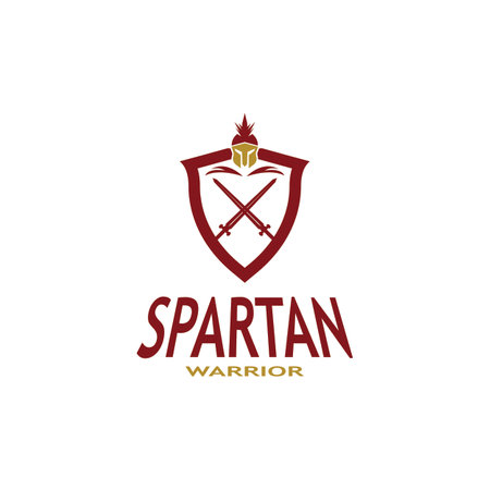 Spartan Logo Vector  Sparta Logo Vector  Spartan Helmet Logo Template  Icon Symbolのイラスト素材