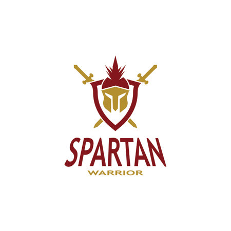 Spartan Logo Vector  Sparta Logo Vector  Spartan Helmet Logo Template  Icon Symbolのイラスト素材