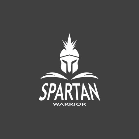 Spartan Logo Vector  Sparta Logo Vector  Spartan Helmet Logo Template  Icon Symbolのイラスト素材