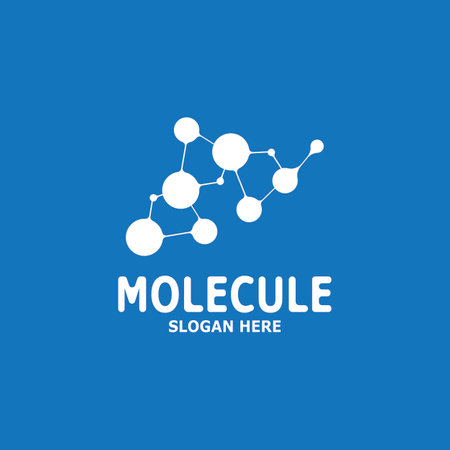 Molecule Logo Vector Template Illustrationのイラスト素材
