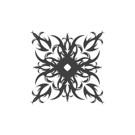 Black Tribal Tattoo Abstract Symbol Templateのイラスト素材