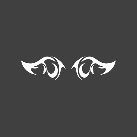 Tribal  Tattoo Abstract With Black Backgroundのイラスト素材