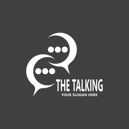 Chat Talking Logo And Symbol Vector Templateのイラスト素材