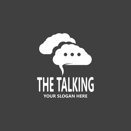 Chat Talking Logo And Symbol Vector Templateのイラスト素材